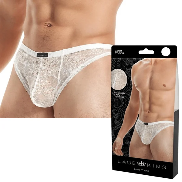 Lace King Breathable Lace Thong Male Bondage Underwear