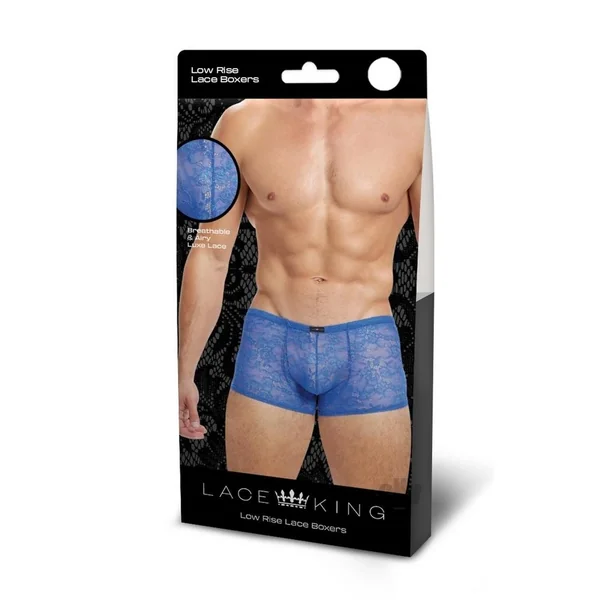 Lace King Lace Trunks S/m Blu