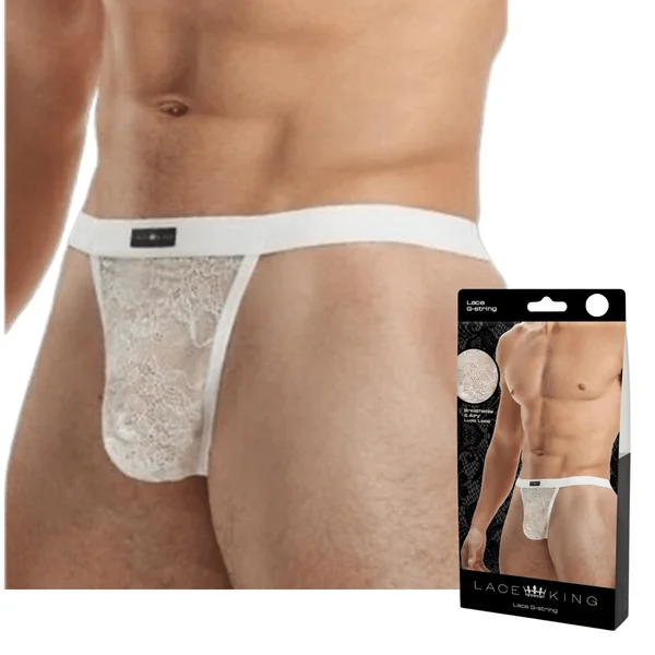 Lace King Men’s Lace G-String Breathable Male Bondage Underwear
