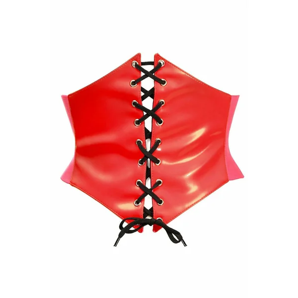 Lavish Red Patent Corset Belt Cincher