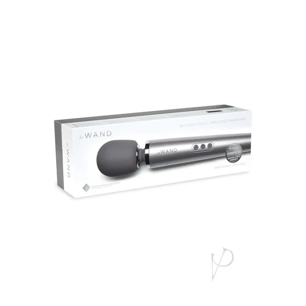 Le Wand Rechargeable Silicone Massager - Grey