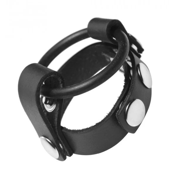 Leather Cock Ring Harness Non Vibrating Penis Ring