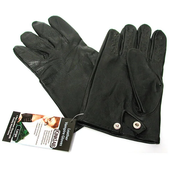 Leather Vampire Gloves Extra Large