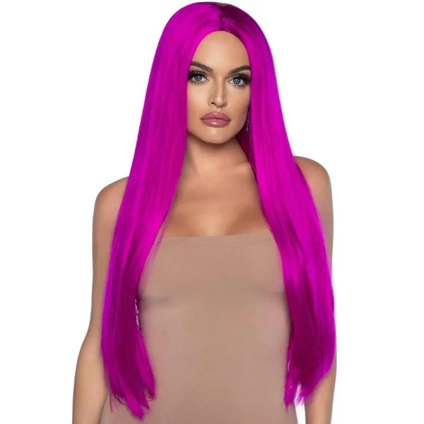 Leg Avenue Long Straight 33 Center Part Wig - OS - Raspberry