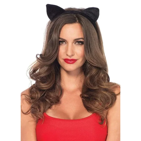 Leg Avenue Velvet Black Cat Ears