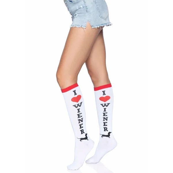 Leg Avenue Weiner Dog Knee Highs