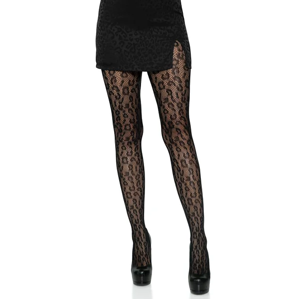 Leopard Net Tights