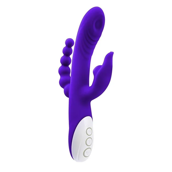 Lick Me Triple Stim Rechargeable Silicone Vibrator