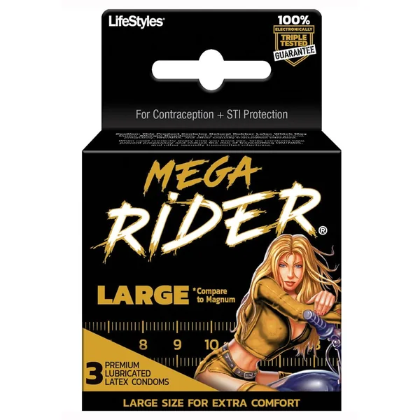 Lifestyles Mega Rider 3's Condoms