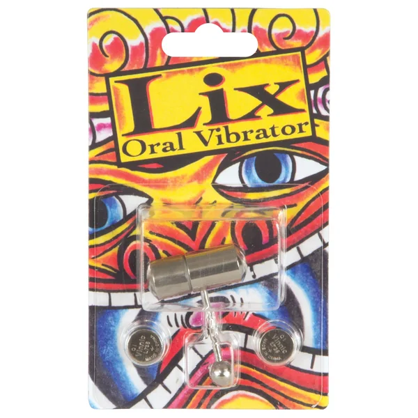 Lix Oral Vibrator Tongue Ring - Chrome