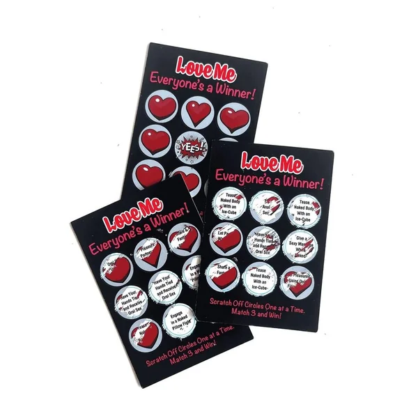 Love Me Lotto Scratch Off Tickets (12 Per Pack)