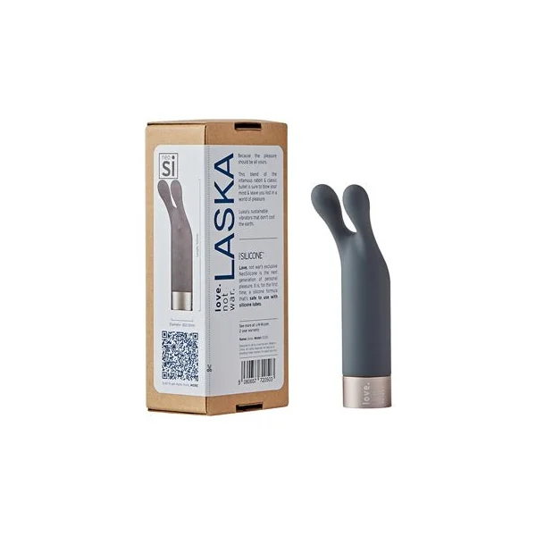 Love Not War Laska Head Grey