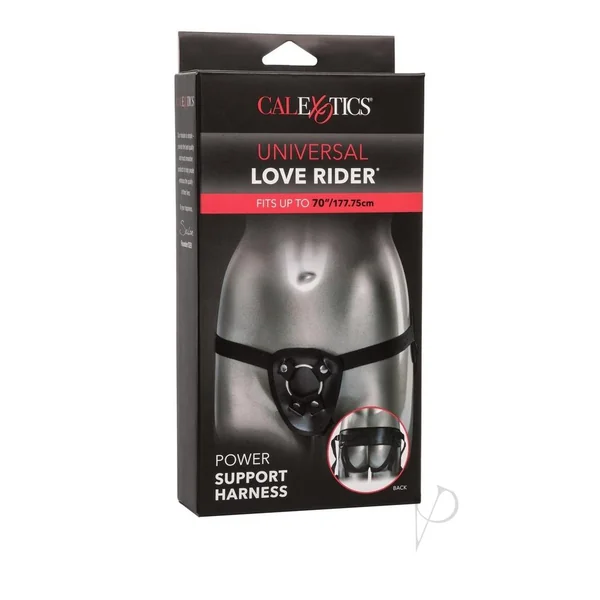 Love Rider Power Support Harness Adjustable Strap-On - Black