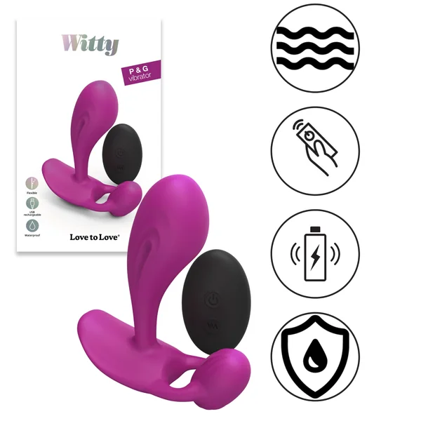 Love To Love Witty Rechargeable Remote-controlledSilicone G Spot Vibrator