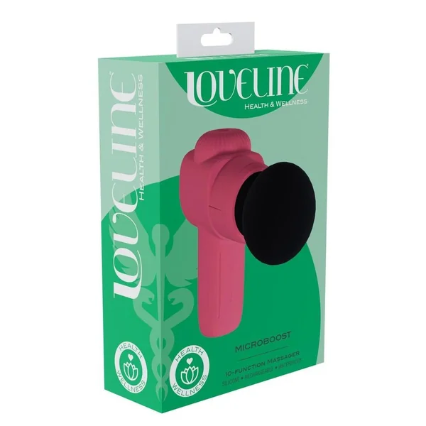 Loveline MicroBoost 10 Function Vibrating Rechargeable Silicone Massager