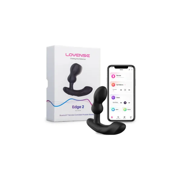 Lovense Edge 2 Bluetooth Remote-Controlled Adjustable Prostate Massager