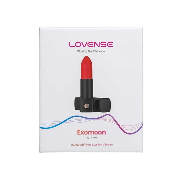 Lovense Exomoon Rechargeable Silicone Lipstick Bullet Vibrator