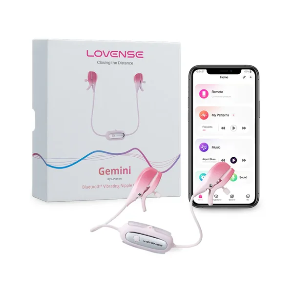 Lovense Gemini App-Controlled Vibrating Nipple Clamps