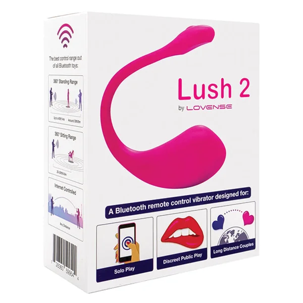 Lovense Lush 2.0 Sound Activated Vibrator - Pink
