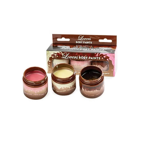 Lovers Pack of 3 Chocolate Body Paints