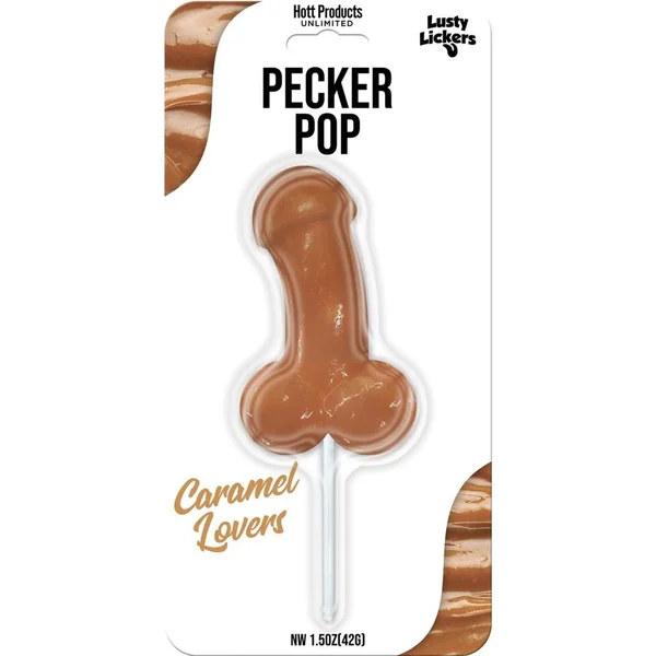 Lusty Lickers Pecker Pop Caramel Lovers Lollipop