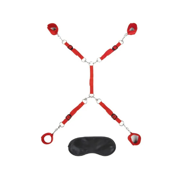 Lux Fetish Bed Spreader (7 Piece) – Red