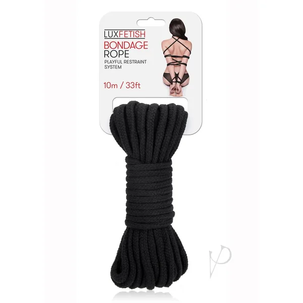 Lux Fetish Bondage Rope 10m - Black