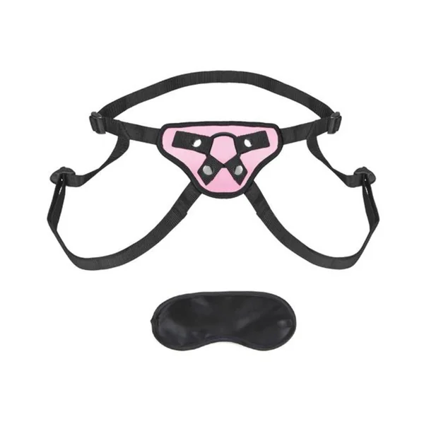 Lux Fetish Pretty In Pink Strap On Harness