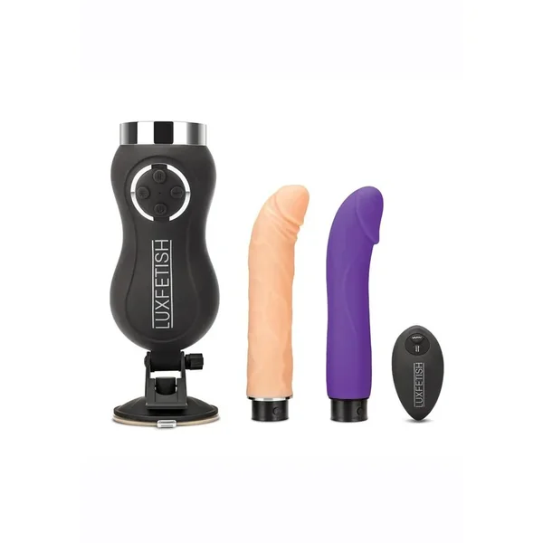 Lux Fetish Thrusting Rechargeable Compact Sex Machine with Remote Control