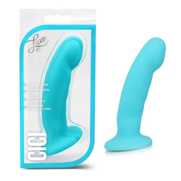 Luxe Cici Silicone Dildo 6.5in - BLUE