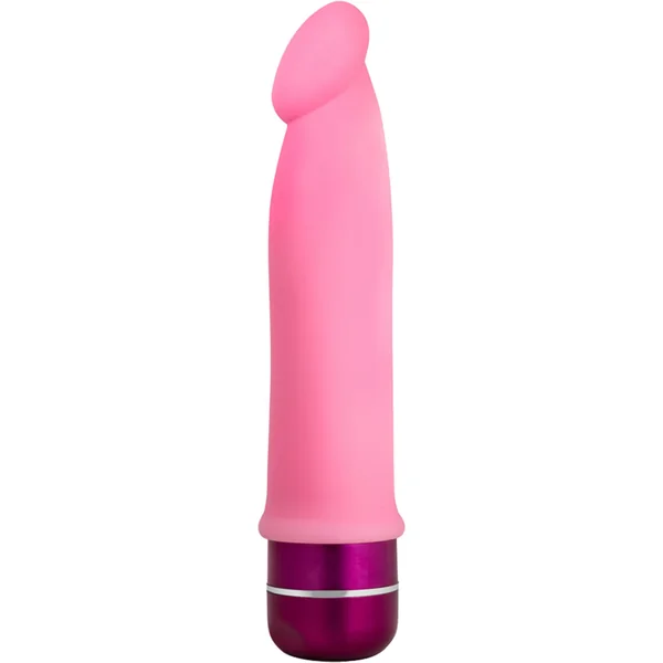 Luxe Purity Vibrating Dildo 7.5in Silicone – Pink