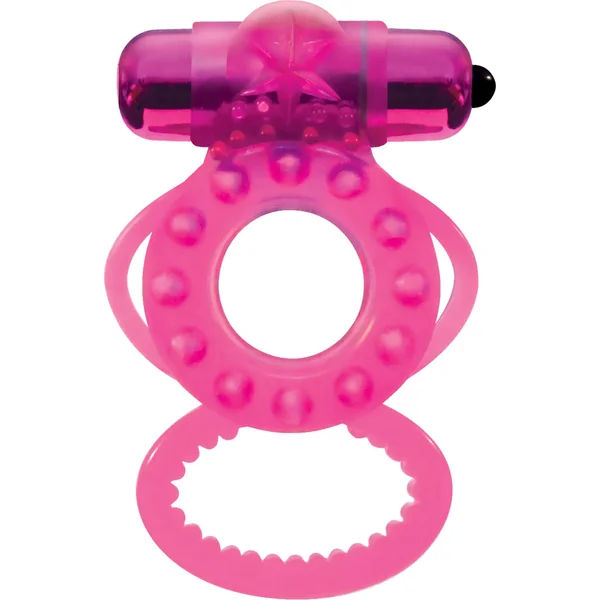 Magna Man Magnetic Vibrating Cock Ring Magenta