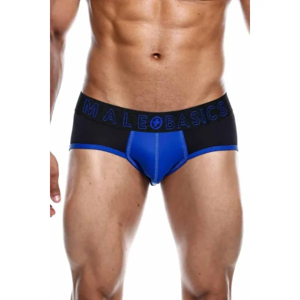 Male Basics - Neon Brief - Blue -MBN03