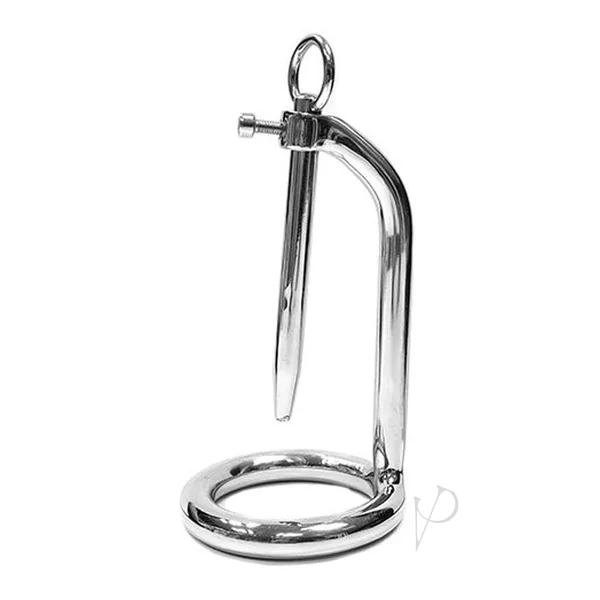 Male Chastity Device Cock Ring & Urethral Sound