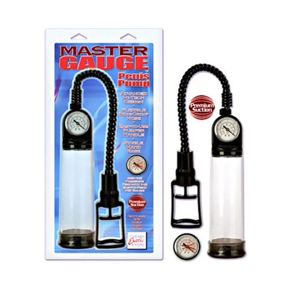 MASTER GAUGE PENIS PUMP 8 INCH CLEAR