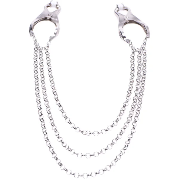Master Series Affix Triple Chain Nipple Clamps