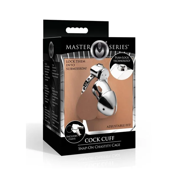 Master Series Cock Cuff Snap-On Chastity Cage