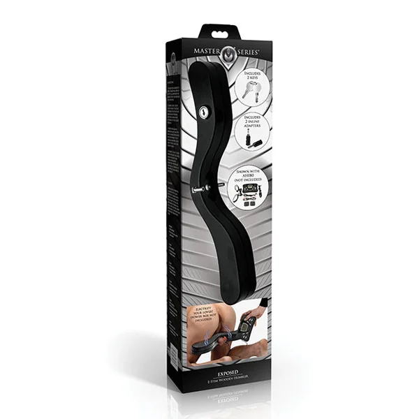 Master Series E-Stim Wooden Humbler - Black