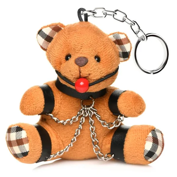 Master Series Gagged Plush Teddy Bear Keychain