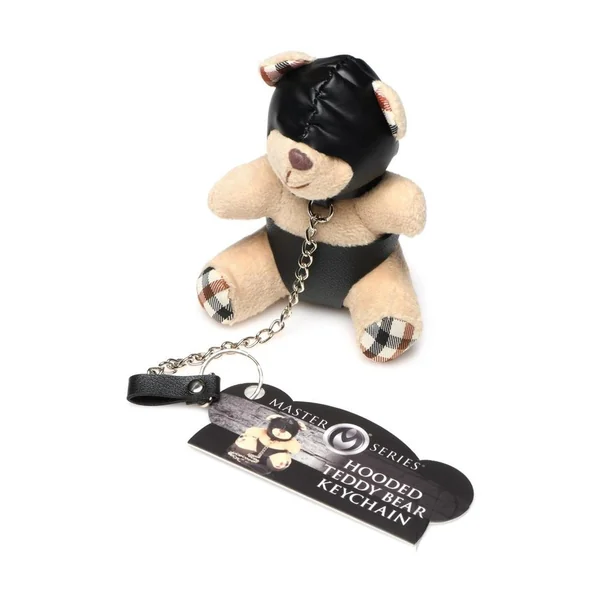 Master Series Hooded Teddy Bear Keychain - Tan