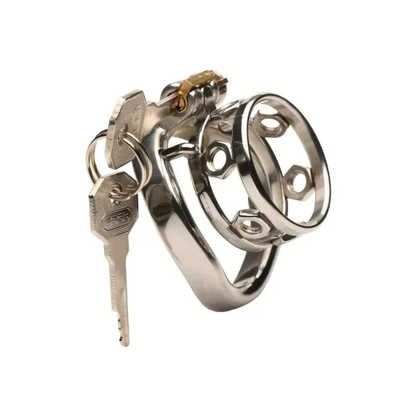 Master Series Pussy Boy Metal Chastity Cage Stainless