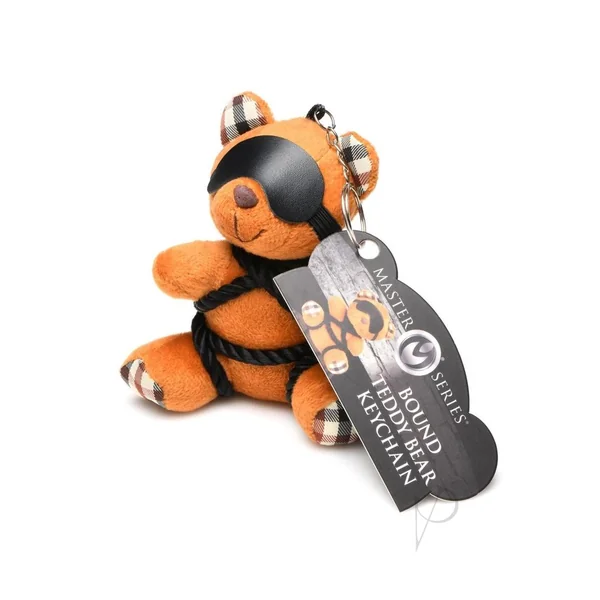 Master Series Rope Teddy Bear Keychain - Burnt Orange