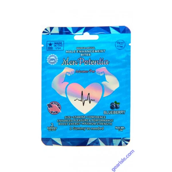 Men Potentia Advance Pro Male Enhancement Bites 1 Blueberry Gummy