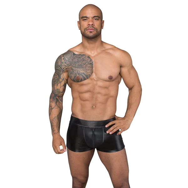 Men'S Shorts Made Of Powerwetlook And 3D Net