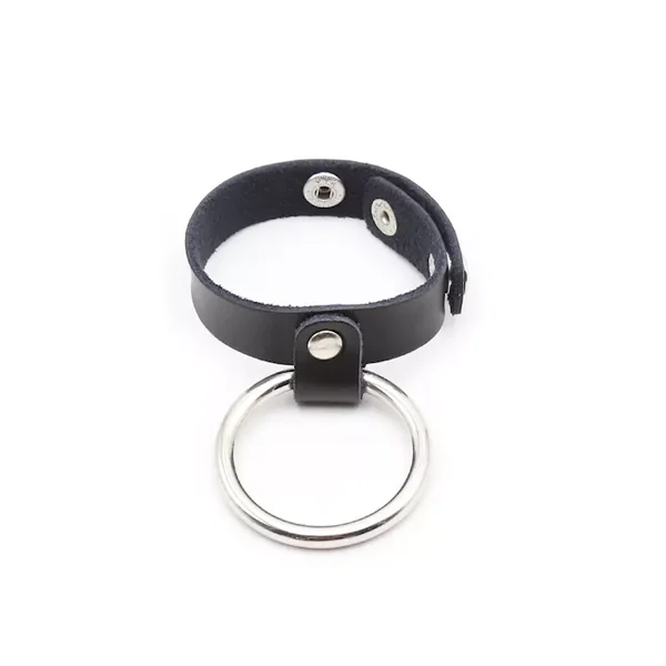 Metal Cock Ring with Ball Divider