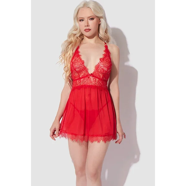 Mila 2 Pc Babydoll & G-String Set