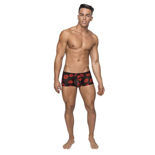 Mini Short Sheer Lips Black