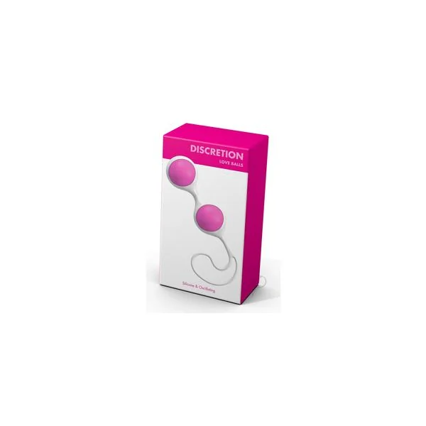 Minx Discretion Love Ben Wa Balls Silicone Waterproof White And Pink