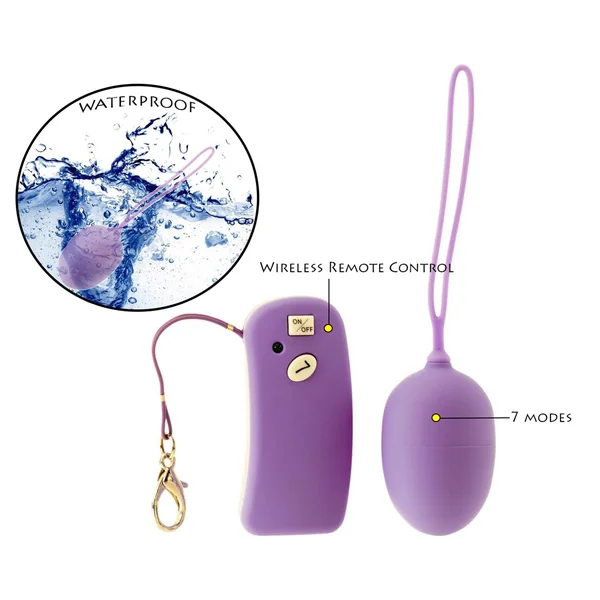Minx Silky Touch Wireless Remote Control Egg Waterproof Purple