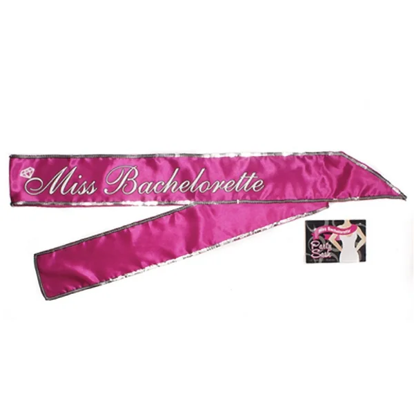 Miss Bachelorette Sash Hot Pink